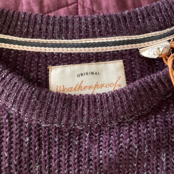 weatherproof brand men's burgundy crew neck sweater, size XL nwt - Picture 5 of 7